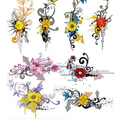 Floral Design Vector 02