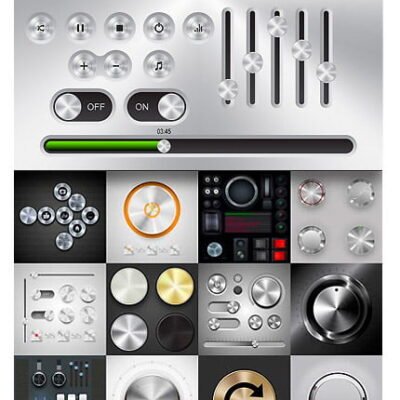 Amazing SutterStock Metallic Buttons