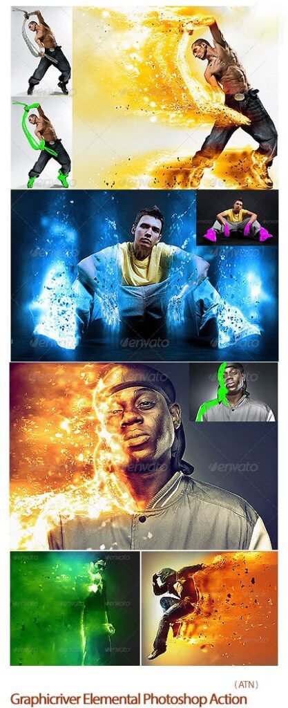 Elemental Photoshop Action | visualstorms Elemental Photoshop Action