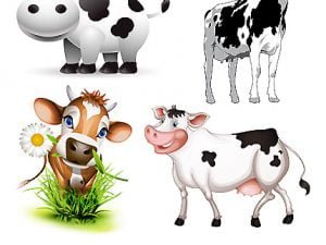 Image Of Cow StockVector