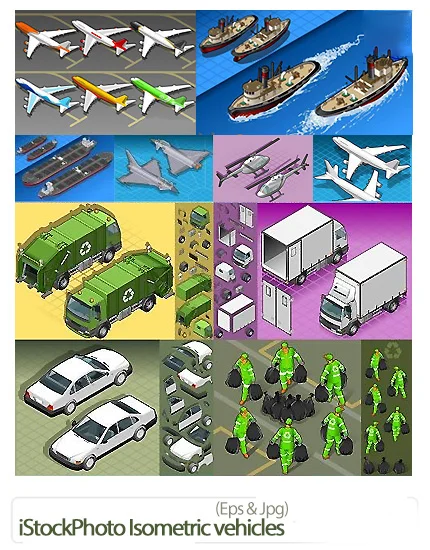 IStockPhoto Isometric vehicles