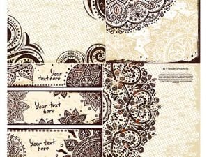 Ornamental Backgrounds And Banners