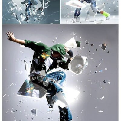 Shatter Glass Photoshop Action