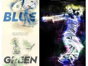 Sketch Art And Striking Lines Photoshop Action