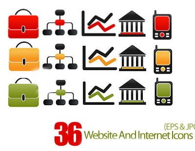 Website And Internet Icons In Vector