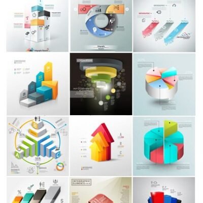 3D Infographic Chart 07
