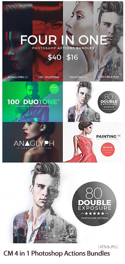 4.in.1.photoshop.actions.bundles 4 in 1 Photoshop Actions Bundles