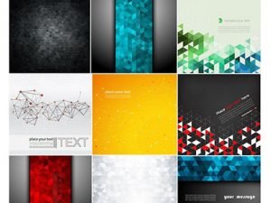 Abstract Backgrounds Vector Set