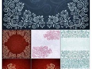 Abstract Floral Vintage Background