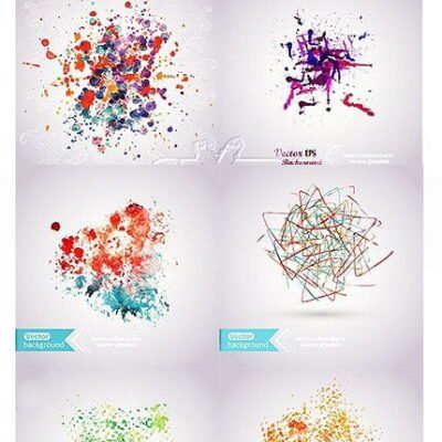 Abstract Hand Drawn Watercolor Stock Images Vectors And Illustrations Pack