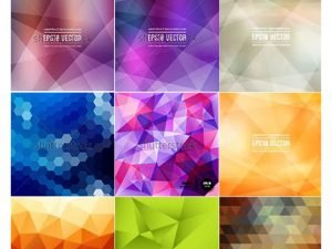 Abstract Multicolored Vector Backgrounds