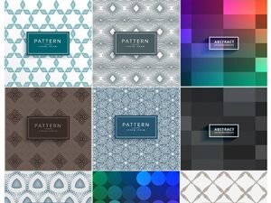 Abstract Shiny Colorful Vector Tiles Background