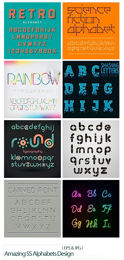 Amazing ShutterStock Alphabets Design