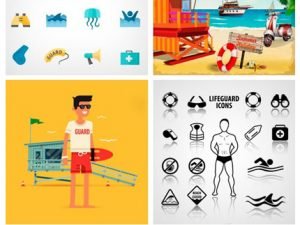 Amazing Shutterstock Lifeguard Design Elements