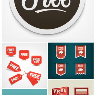 Amazing ShutterStock Set of Free Labels