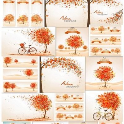 Autumn Vector Isolated Elements Collection