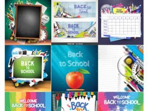 Back To School Illustrations And Backgrounds Vector