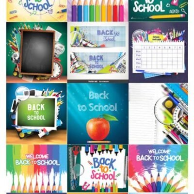 Back To School Illustrations And Backgrounds Vector