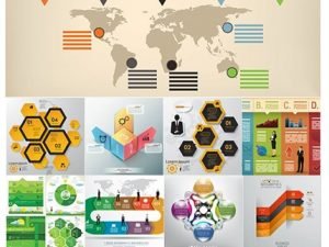 Big Infographics Business Elements Collection 2017