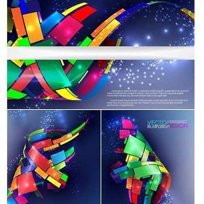 Blue Abstract Backgrounds Vectors