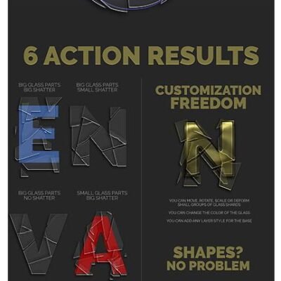 Broken Glass Photoshop Actions