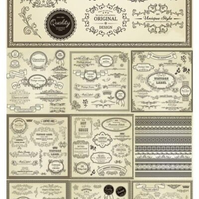 Calligraphic Design Elements For Page Decorations 46