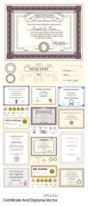 Certificate And Diploma Vector Collection | visualstorms
