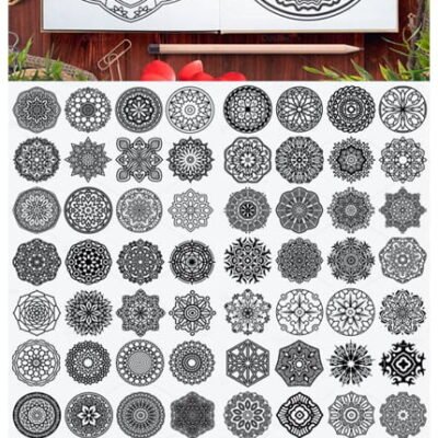 CM 100 Vector Mandala Ornaments