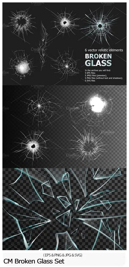 CM Broken Glass Set