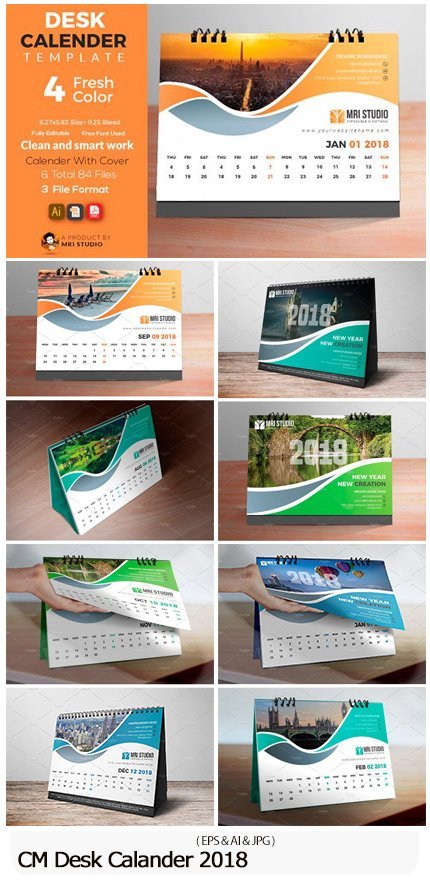 cm.desk.calander.template.2018 CM Desk Calander Template 2018