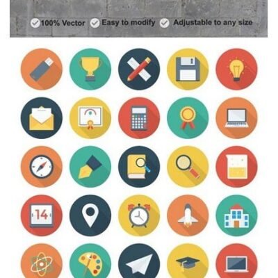 CM Educational 1200 Icons Bundle Pack