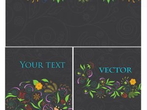 Colored Floral Background vector