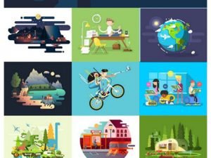 Creative Flat Illustration Vector