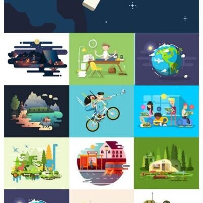Creative Flat Illustration Vector