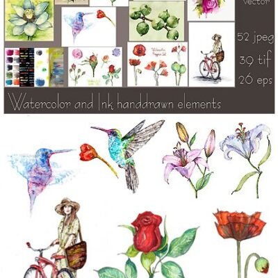 CreativeMarket Bundle Offer Of Watercolors