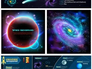 CreativeMarket Outer Space And Planets Set