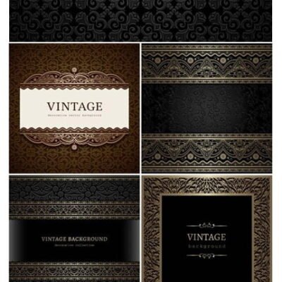 Decorative Vector Background Vintage Patterns