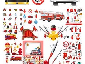 Firefighters In Vector From Stock