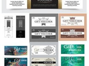 Gift Voucher Vector Templates