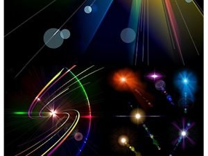 Glitter Flare Beam Abstract Background