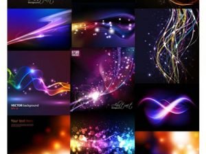 Glowing Lines Vector Backgrounds