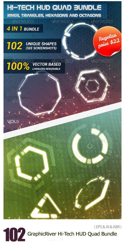 graphicriver.hi-tech.hud.quad.bundle GraphicRiver Hi-Tech HUD Quad Bundle