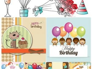 Happy Birthday Gifts And Cake Collection