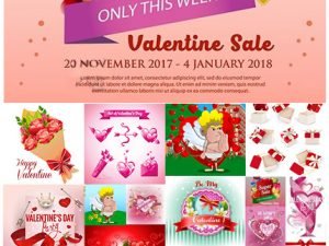 Happy Valentines Day Romantic Invitation Card Collection