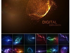 Illuminated Neon Background Vector