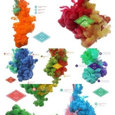 Liquid Ink Cloud in Water Background Vector