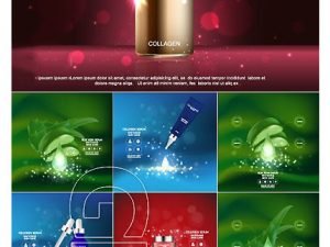 Advertising Poster Concept Cosmetics Vector 09