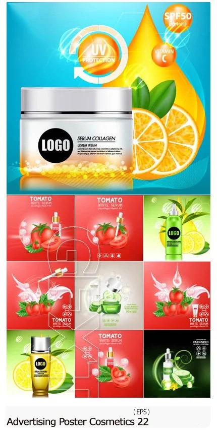 Advertising Poster Concept Cosmetics Vector 22