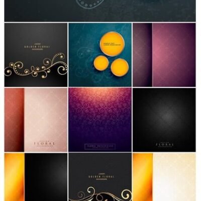 premium floral on colorful background