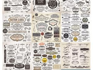 Retro Vintage Labels